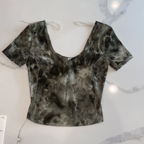 lululemon athletica Tops - 29. Lululemon Green Tie Dye Align Tee NWT
